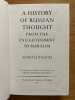A History of russian thought. from the enlightenment to marxism. Translated from the polish by Hilda Andrews-Rusiecka. WALICKI (Andrzej).