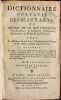 Dictionnaire portatif des beaux-arts. ou Abrégé de ce qui concerne l'architecture, la sculpture, la peinture, la gravure, la poésie & la musique ; ...