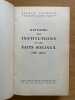 Histoire des institutions et des faits sociaux. (987-1875). LEPOINTE (Gabriel).