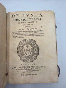 De Iusta Henrici tertii abdicatione e Francorum Regno, libri quatuor.