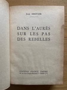 Dans l'Aurès sur les pas des rebelles.