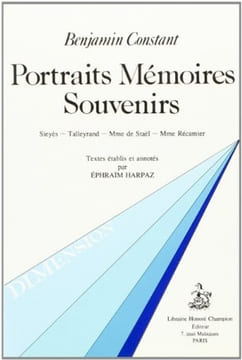 Portraits, mémoires, souvenirs (Dimension) (French Edition).. Constant (Benjamin)