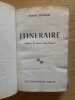 Itin&eacute;raire. Pr&eacute;face de Pierre Vidal-Naquet. BONNAUD (Robert).