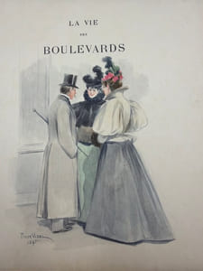 La Vie des boulevards. Madeleine. - Bastille. Texte par Georges Montorgueil. - 200 dessins en couleurs par Pierre Vidal