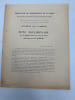 Pr&eacute;fecture du d&eacute;partement de la Seine. - Commission administrative d'&eacute;tudes du Port de Paris, de la d&eacute;rivation de la Marne et canaux annexes. Note ...