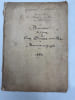 Description & figure de cinq plantes nouvelles. Manuscrit autographe. . Descrizione di piante nuove trovate da Giacomo Zanoni, custode del Publico ...