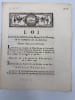 Loi concernant la P&ecirc;che de la Morue et du Hareng,. & le Commerce de ces denr&eacute;es. Donn&eacute;es &agrave; Paris, le 10 avril 1791.. [P&Ecirc;CHE] 