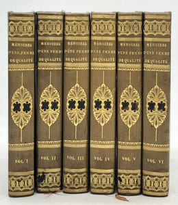 Mémoires d'une femme de qualité sur Louis XVIII, sa Cour et son règne. Et Mémoires d'une femme de qualité, depuis la mort de Louis XVIII jusqu'à la fin de 1829