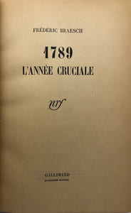 1789. L'Année cruciale.
