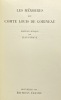 Les Mémoires.. Édition critique de Jean Puraye. GOBINEAU (Louis de)