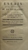 Essais sur l'esprit de la législation. favorable à l'agriculture, à la population, au commerce, aux arts, aux métiers, &c. BERTRAND (Jean), CARRARD ...
