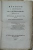 Réponse à l'ouvrage de Mr de Chateaubriand, intitulé : De Buonaparte, des Bourbons et des Alliés. . LESBROUSSART-DEWAELE (Ph.)