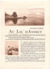 Au lac dAnnecy. Aquarelles, dessins au roseau et au brou de noix et texte par André-Charles Coppier. . COPPIER (André-Charles). 