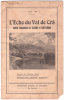 L'Echo du Val de Crâ. Bulletin interparoissial de Talloires et Saint-Germain. Juin 1928. . 