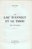 Le lac d'Annecy et le Thiou (Etude hydrologique).. ONDE (Henri).