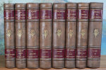 Ex Oriente Lux. Volumes petit in-12, publiés par Piazza. Ensemble 16 titres reliés en 8 volumes, demi basane verte, dos à nerfs orné, tête dorée, ...