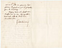 Lettre autographe 1 p ; œ, signée et datée 2 décembre (1858). Adressée au peintre Nicolas Gosse qui lui a demandé son appui pour lattribution de ...