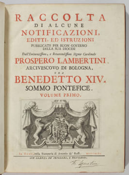Raccolta di alcune notificazioni, editti, ed istruzioni pubblicate per buon governo della sua diocesi dall'eminentissimo, e reverendissimosignor ...