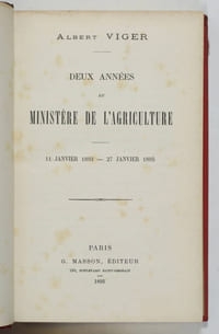Deux années au ministère de l'agriculture. 11 janvier 1893 - 27 janvier 1895