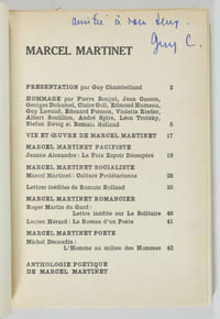 Le Pont de l'Epée. Marcel Martinet