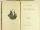 Mémoires du prince de Talleyrand, publiés avec une préface et des notes par le duc de Broglie. TALLEYRAND et BROGLIE (Duc de, publié par)