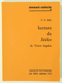 Lecture de Stèles de Victor Segalen