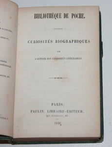 Curiosités biographiques, par l'auteur des curiosités littéraires