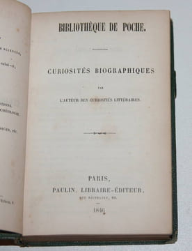Curiosités biographiques, par l'auteur des curiosités littéraires. [LALANNE (Ludovic)]