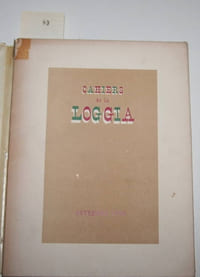 Cahiers de la loggia. Novembre [Octobre] 1945, I