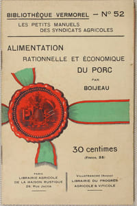 Alimentation rationelle et économique du porc