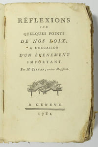 Réflexions sur quelques points de nos loix, à l'occasion d'un événement important