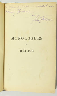 Monologues et récits