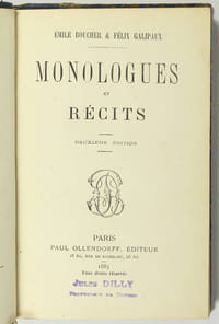 Monologues et récits