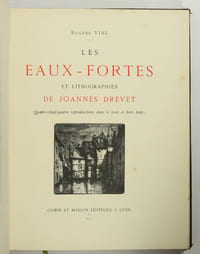 Les eaux-fortes et lithographies de Joannès Drevet