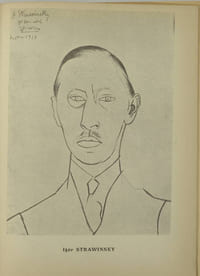 Igor Strawinsky. Numéro spécial de la Revue Musicale, 1er décembre 1923 [Suivi du supplément musical :] Portrait, pour piano, par Emerson Whithorne