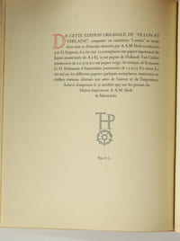 Villon et Verlaine