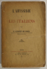 L'Abyssinie et les italiens. CASTONNET des FOSSES (H.)