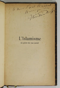 L'islamisme au point de vue social. Textes de la Philosophie positive, de la Politique et de la Synthèse subjective, publiés par Christian Cherfils