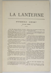 La Lanterne. Collection des numéros parus à l'étranger ou interdits en France