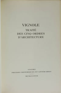 Traité des cinq ordres d'architecture
