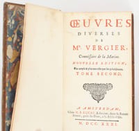 Oeuvres diverses de Mr Vergier, commissaire de Marine. Nouvelle édition, plus ample et plus correcte que les précédentes