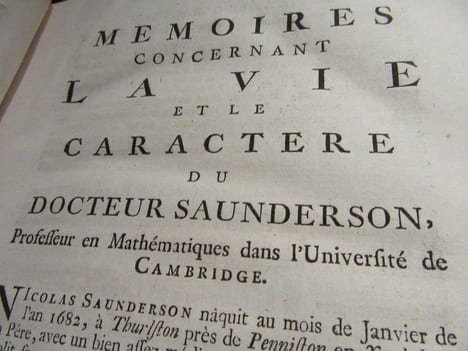 Elemens  d' Algèbre. SAUNDERSON     M.