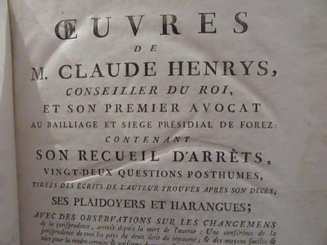 Oeuvres. 4 vols. ( 2 Livres par Tome ). HENRYS Claude - BRETONNIER M.B.J. ( Observations sur les changemens )