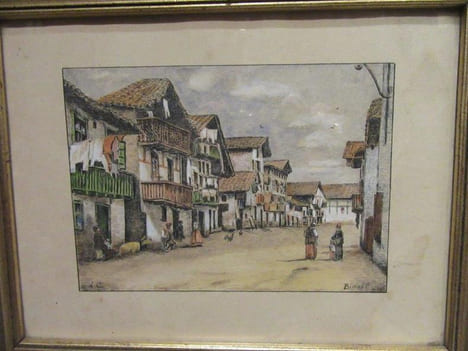 Bidart. Aquarelle gouachée