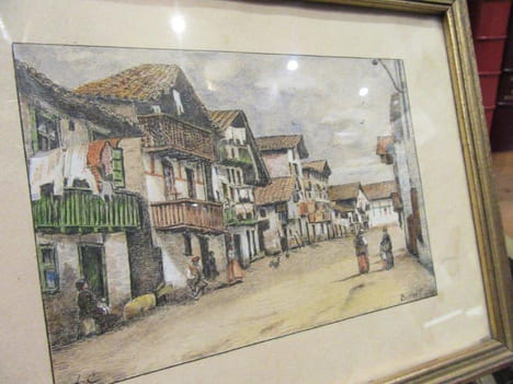 Bidart. Aquarelle gouachée