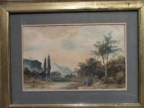 Cambo. Aquarelle gouachée
