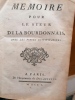 Mémoire pour le Sieur de La Bourdonnais avec les pièces justificatives. Pierre  de  GENNES