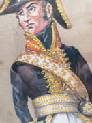 GOUACHE ORIGINALE DE GEORGES A..BOISSELIER. LE GENERAL LECLERC. par Boisselier.Gouache.