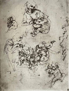 I grandi maestri del disegno, Leonardo. 