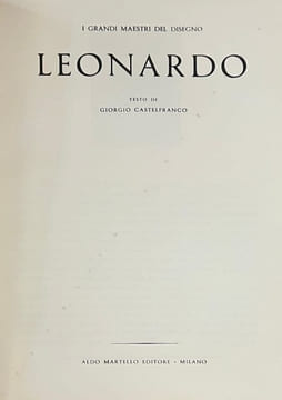 I grandi maestri del disegno, Leonardo. . CASTELFRANCO (Giorgio). VINCI (Léonard de).